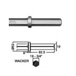 Cincel inserción hexagonal WACKER EHB 10/220 19x82,5 de 400mm